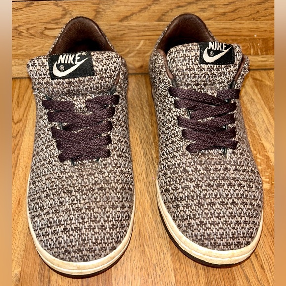 Nike dunk Supreme rare twill tweed knit low top sneakers shoes women’s size 7 - Picture 4 of 10
